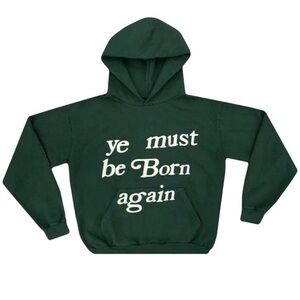 Cactus Plant Flea Market CPFM Ye Must Be Born Again Green Hoodie, Size Small